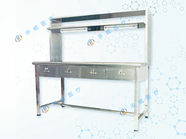 F10 不銹鋼工作臺(tái) 單面、四抽、帶燈、架.jpg